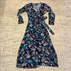 Soft Patterned Wrap Dress